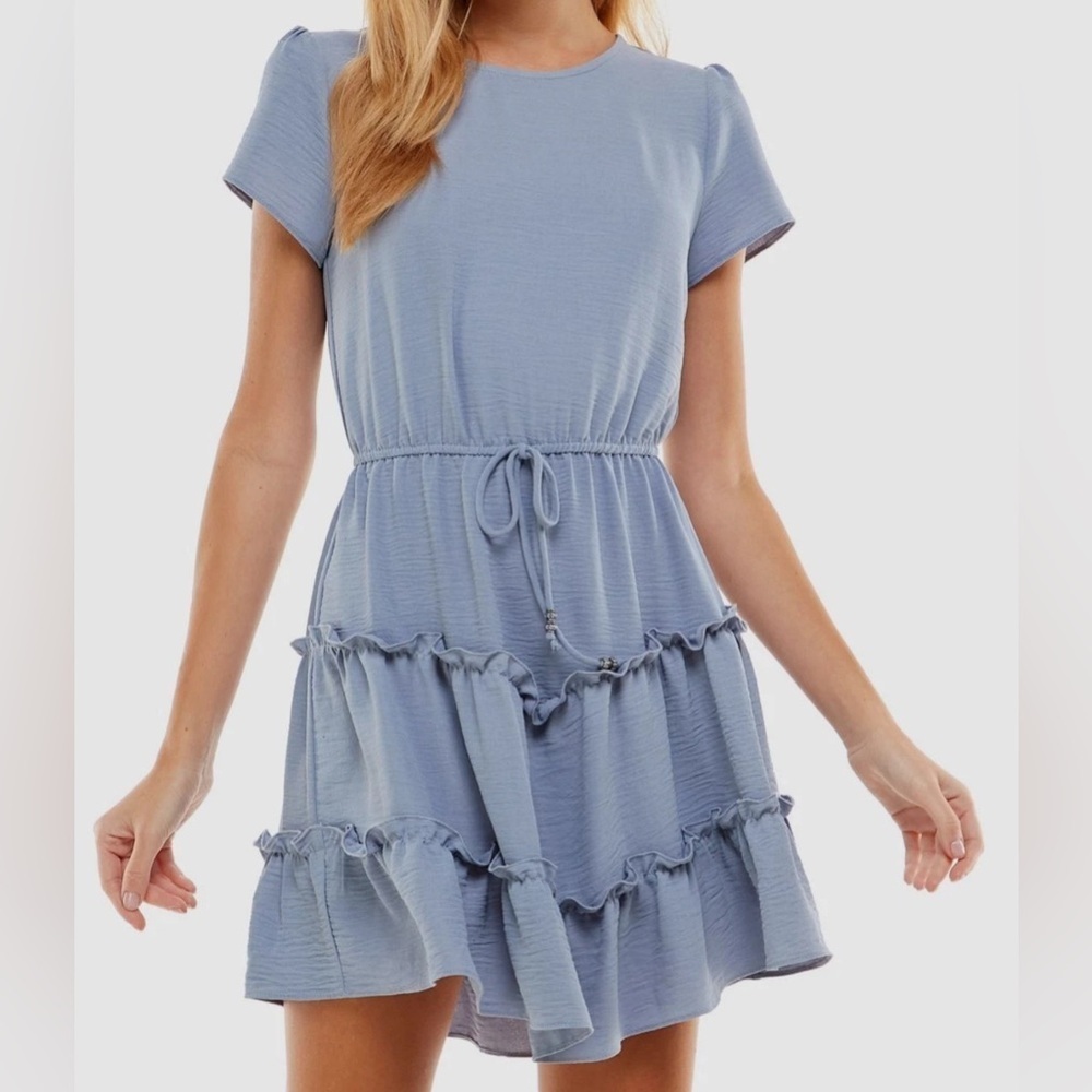 City Studio Blue Midi Dress